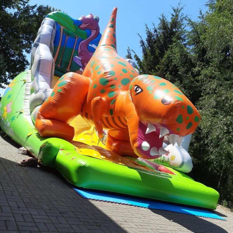Dmuchana zjeżdżalnia na wynajem - Dinozaur